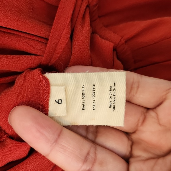 Short sleeve drap front L'Agence Silk Jumpsuit - Picture 5 of 5